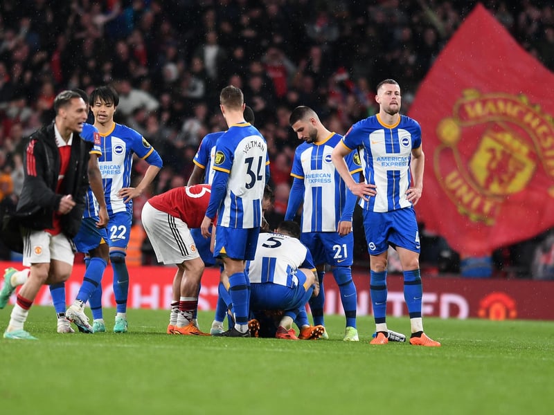 Brighton & Hove Albion V Man Utd Semi Final at Wembley(Photo by Jon Rigby)