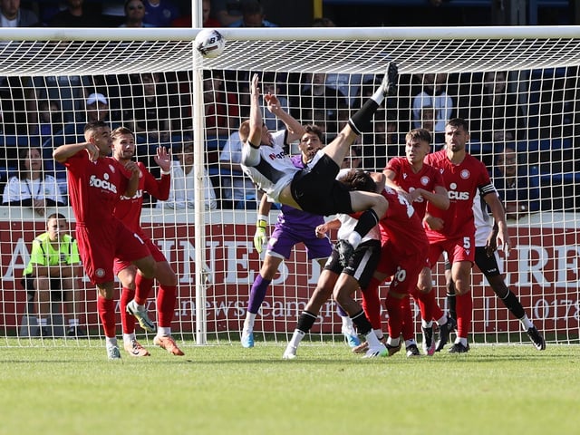 Action from Worthing's win at Dover in National League South