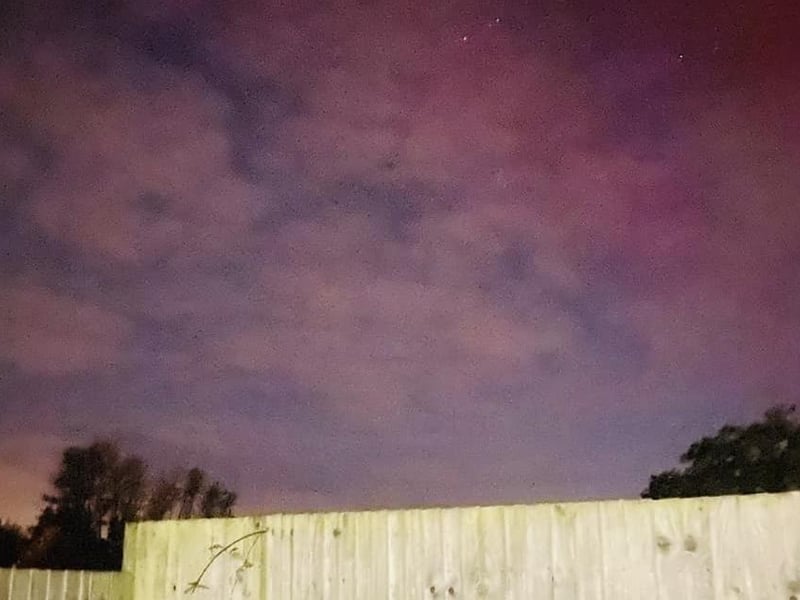 The Northern Lights captured in Horsham District