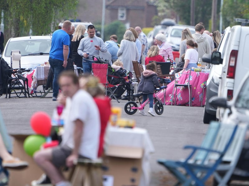 Coronation street party in Tarring High Street