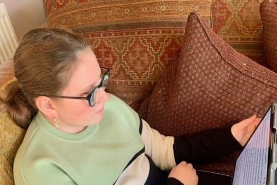 Jessica Hardy, 12, has been using the Bookshare service since it was first introduced by the Royal National Institute of Blind People in 2016