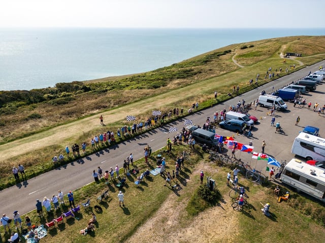 Beachy Head World Championship Penny Farthing Hill Climb 2025. Photo by TK photography. https://www.facebook.com/tadaskphoto