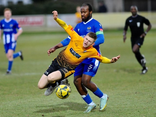 Action from Littlehampton Town's 1-1 draw with East Grinstead Town in the Isthmian south east division at The Sportsfield