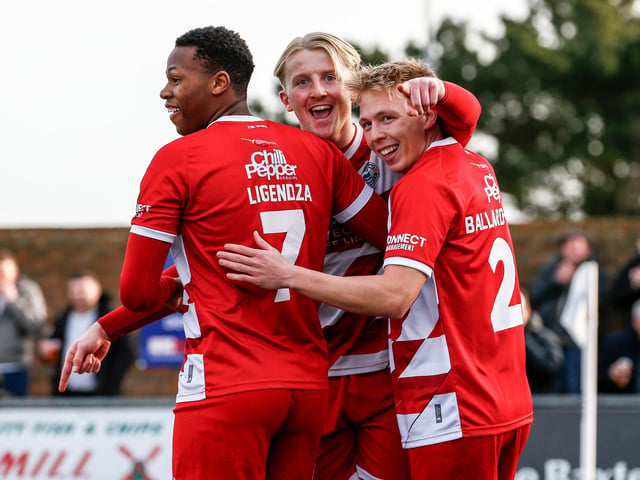 Action from Eastbourne Borough's vital win over Farnborough