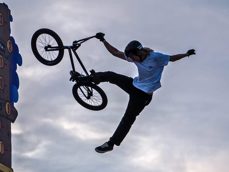 The Swatch Beach Best Trick on Hastings seafront, part of Source Park's BOH on September 5. Photo by Brian Bailey.