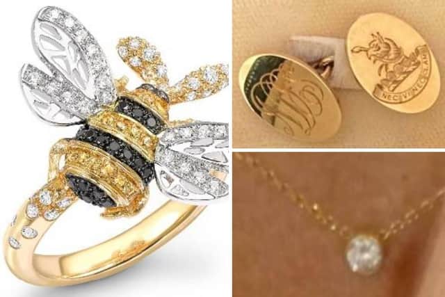 Some of the jewellery taken in the burglary. Picture: Sussex Police