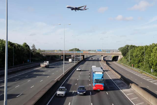 Drivers in Sussex are advised to plan ahead over the next few weeks due to overnight closures of M25 junction 10 as part of the major scheme to upgrade the A3 interchange. Picture by ADRIAN DENNIS/AFP via Getty Images