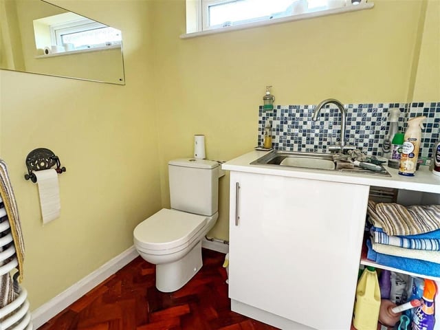This five-bedroom detached house in a private road has come on the market with Glyn Jones priced at £650,000.