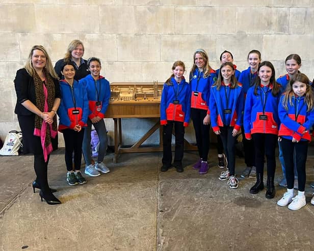 The 3rd Haywards Heath Guides with Mid Sussex MP Mims Davies