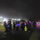 Crowds braved torrential rain to attend Horsham Fireworks but some said: 'It should have been called off'.