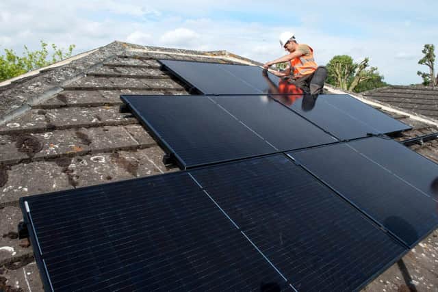 Installing solar roof panels