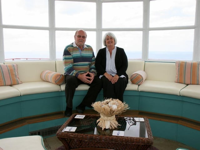 David and Barbara Shaw in the lantern room