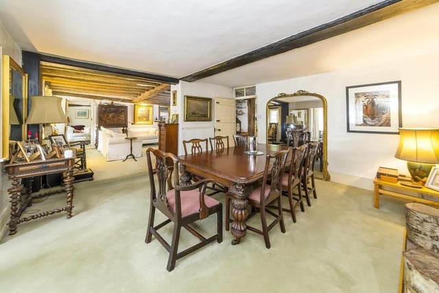 The house in Church Road, Worth, Crawley, has a guide price of £1,250,000