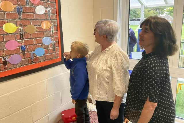 Our Lady Queen of Heaven students with grandparents