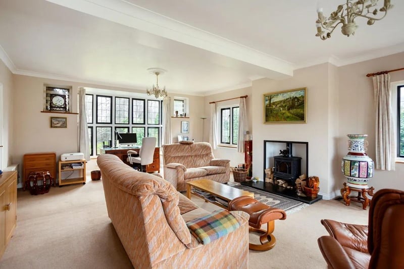 The feature fireplace gives the sitting room a real sense of character.