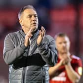 Crawley Town boss Scott Lindsey after the draw with Stockport on Monday | Picture: Eva Gilbert