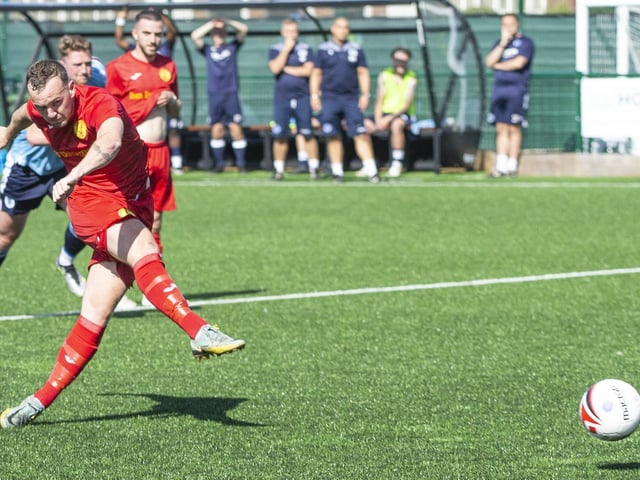 Newhaven FC take on Spelthorne Sports in the FA Cup