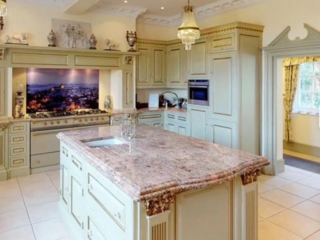The kitchen area