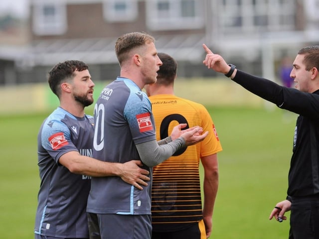 Action from Littlehampton Town's 1-0 win over Three Bridges in the Isthmian south east division