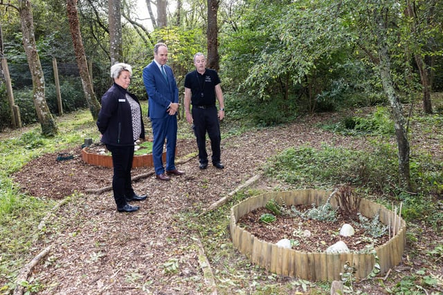 Visting Peaceways Pet Crematorium – the Lord-Lieutenant with Kerry Darwin (Head of Commercial Operations) and Jeff Tucker (Peaceways Manager)