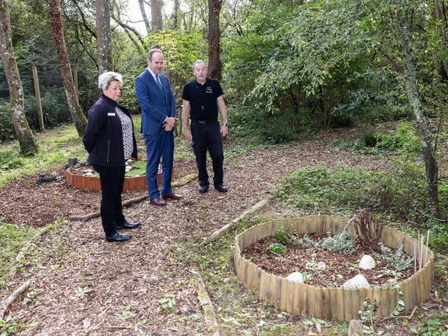 Visting Peaceways Pet Crematorium – the Lord-Lieutenant with Kerry Darwin (Head of Commercial Operations) and Jeff Tucker (Peaceways Manager)