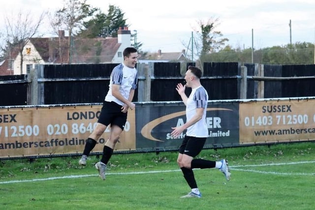 Action from Pagham's Wessex League premier division 3-1 loss at home to AFC Portchester