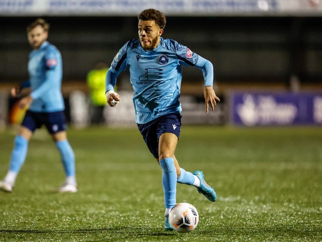 Action from Eastbourne Borough's 3-1 defeat at home to Havant and Waterlooville in National League South