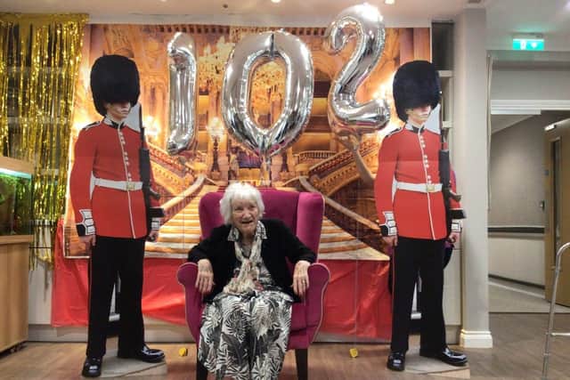 Dylis celebrates her 102nd birthday at Amherst House