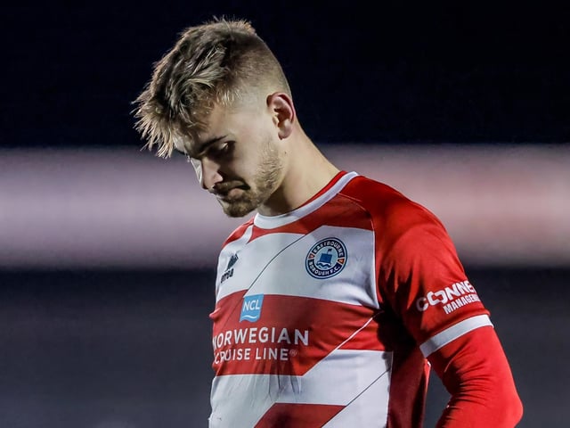Action from Eastbourne Borough's home defeat by Torquay United in National League South
