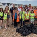 Lots of rubbish was cleared from Goring beach during the first English Martyrs 'Live Sustainably' Beach Clean. Picture: English Martyr Catholic Primary School / Submitted