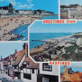 A colour postcard from Hastings