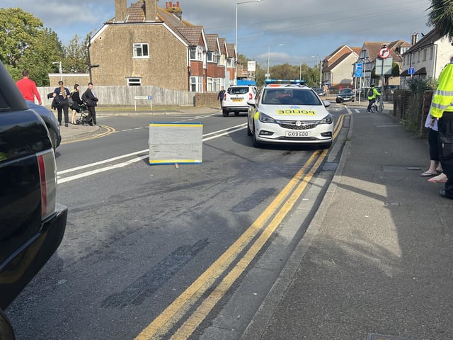 In Pictures: Eastbourne road blocked by police following diesel spill