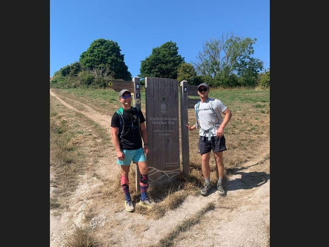 Hailsham Boxing Club walks 100 miles in extreme heat for for mental health (photo from Samuel Buchanan)