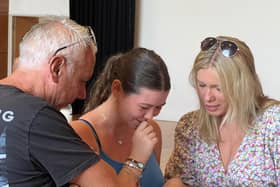 Students celebrate their A Level results