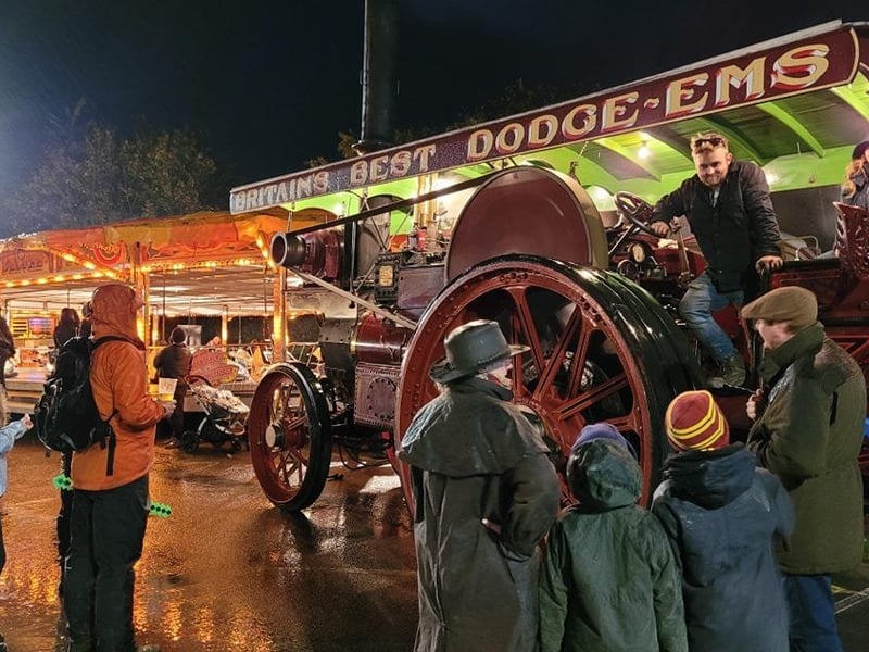 Crowds braved torrential rain