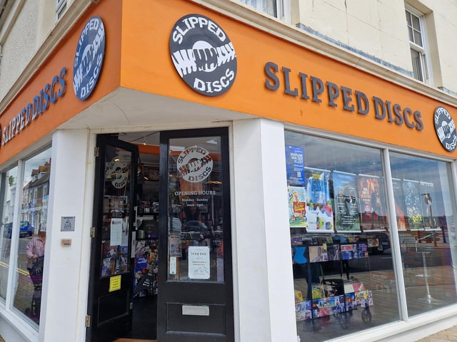 James Anderson’s second Slipped Discs store opened in Shoreham High Street in April 2024.