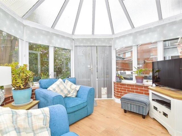 This four-bedroom property offers spacious and versatile accommodation and the agents say it is a fantastic house, close to local shops and good schools.