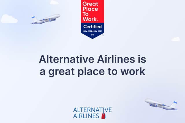 Flight search and booking website Alternative Airlines has been officially certified as a ‘Great Place To Work’ 2022-2023, after 97% of the company’s employees agreed that Alternative Airlines is a great company to work for.