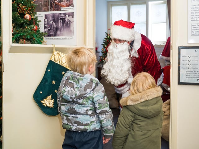 Father Christmas is returning to Amberley Museum and bringing the festive spirit with him.  
Join us each weekend leading up to the big day as we celebrate the festive season with a magical opportunity for children to meet Father Christmas and receive a gift. 
Discover a selection of traditional craft gifts handmade by our wonderful volunteers in the Print Shop, the Pottery and Greenwood Village, or browse our Christmas Craft Market in Humphrey’s Barn.  
Explore our festive family trail and send Father Christmas a telegram in the Connected Earth building. 
For more information and to book your tickets visit: https://www.amberleymuseum.co.uk/whats-on/meet-father-christmas/