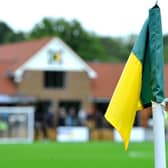 Horsham FC have suffered a power cut after overhead cables at the Camping World Community Stadium were damaged due to the stormy conditions in the area. Picture by Steve Robards