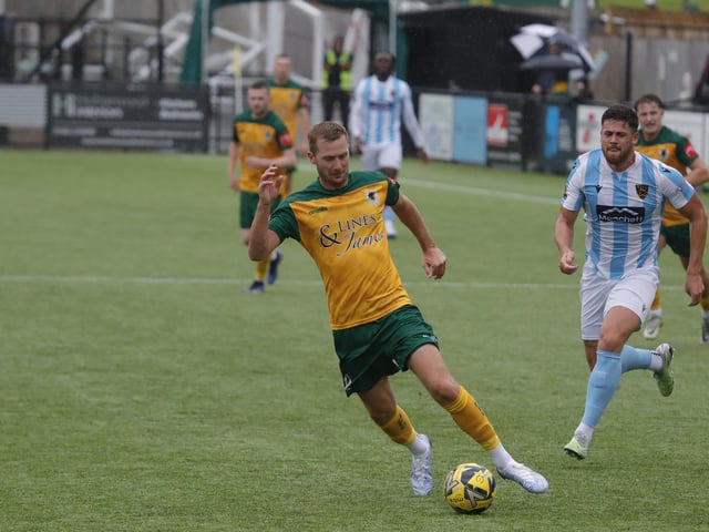 Action from Horsham's pre-season victory over National League South outfit Maidstone United
