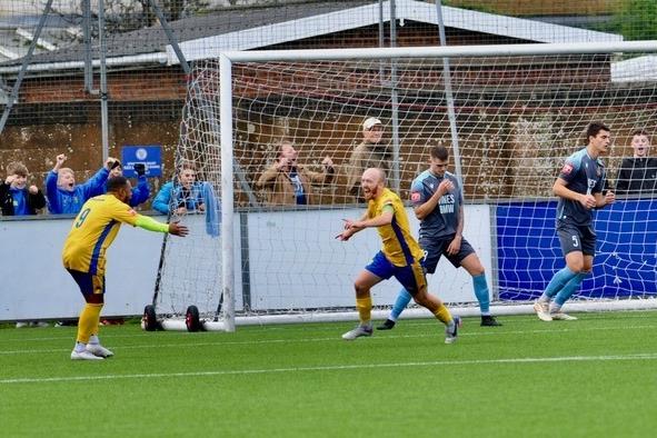 Action and goal celebration's from Lancing's win over Three Bridges