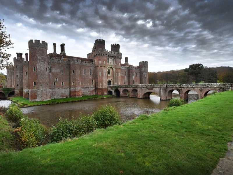File: Herstmonceux Castle and gardens taken in autumn 2020, 18/11/20. Photo by Justin Lycett