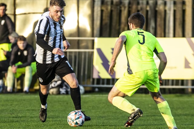 Action from Peacehaven and Telscombe's win over Bexhill United in the SCFL premier