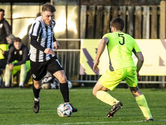 Action from Peacehaven and Telscombe's win over Bexhill United in the SCFL premier