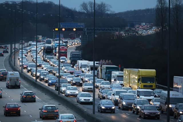 The M25 has been closed anticlockwise between Junction 8 (Reigate) and Junction 6 (Godstone) following a collision, Surrey Police has reported. Picture by Peter Macdiarmid/Getty Images