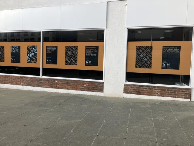 The empty premises of what was once Argos - which moved into Sainsbury's store in Worthing Road