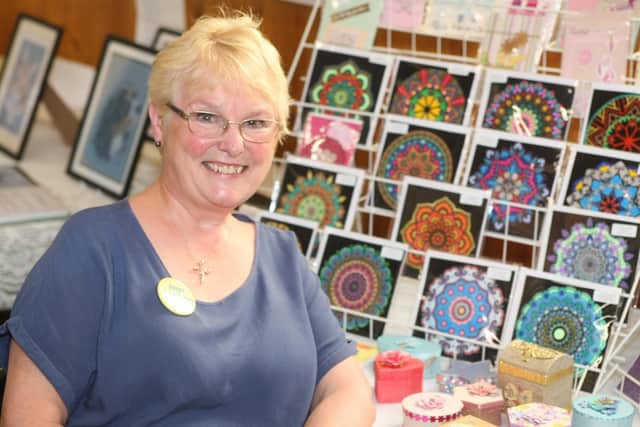 Jackie Gillespie, chair of the organising committee, at Shoreham Methodist Church’s annual Arts and Crafts Festival in 2019. Derek Martin DM1980113a