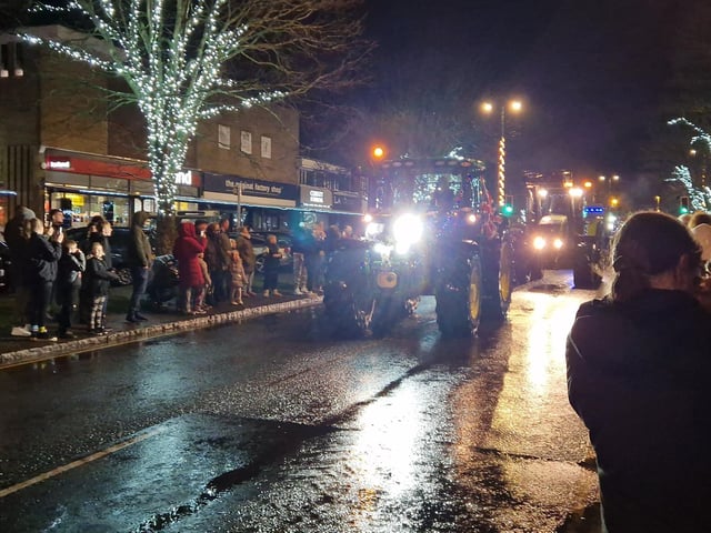 The Arundel Illuminated Tractor Run 2025 in Rustington, which it was visiting for the first time