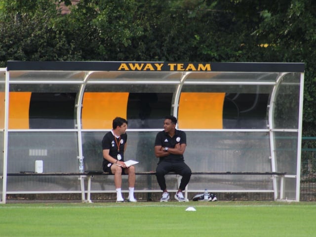 Dan Micciche and Kevin Betsy have a pre-match discussion